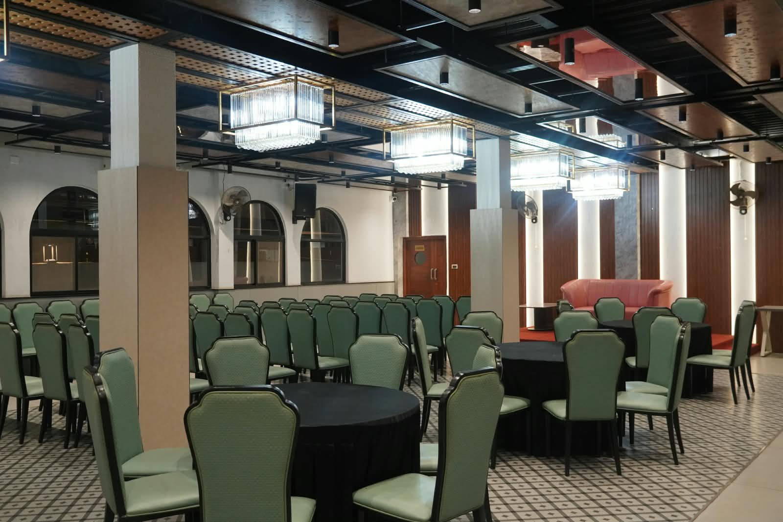 Eden Huts Grand Banquet Hall setup